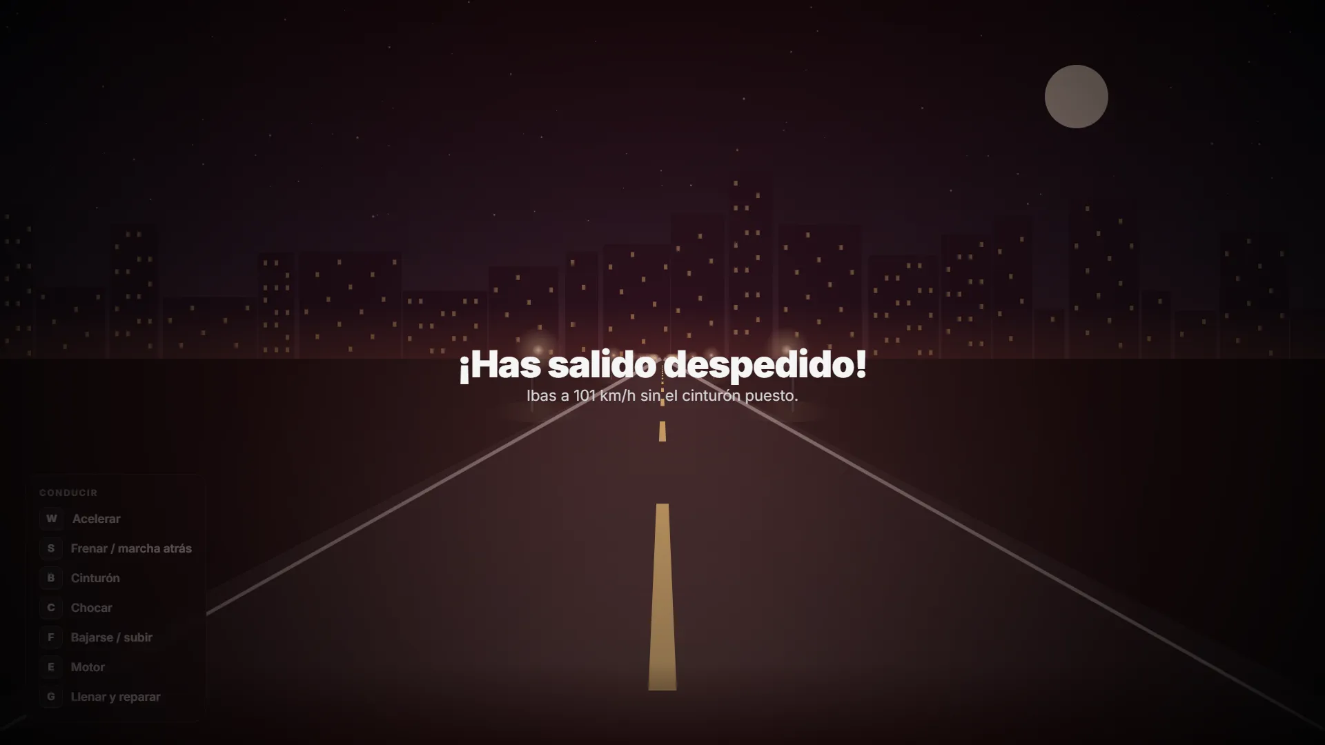 Choque sin cinturón: sales por el parabrisas